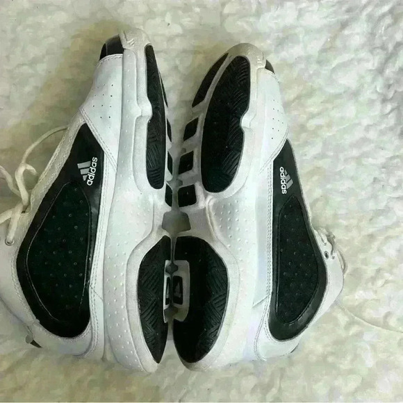 Adidas CLJ 657001 Black White Lace Up Athletic Sneakers - Picture 5 of 8